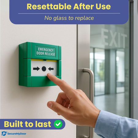 Resettable Break Glass Call Point | No Glass to Break |  Emergency Door Release by SecureMyDoor - SecureMyDoor
