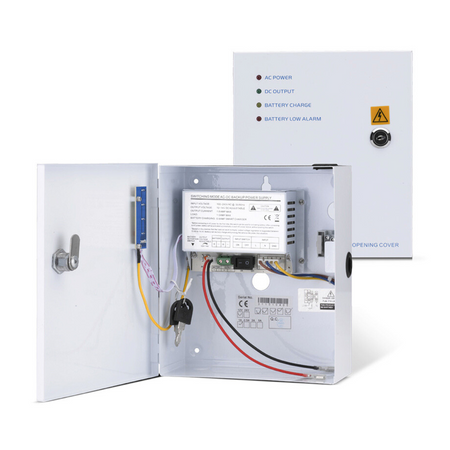 1amp Power Supply for Access Control | 220V AC to 12V DC | Lockable Metal Box - SecureMyDoor