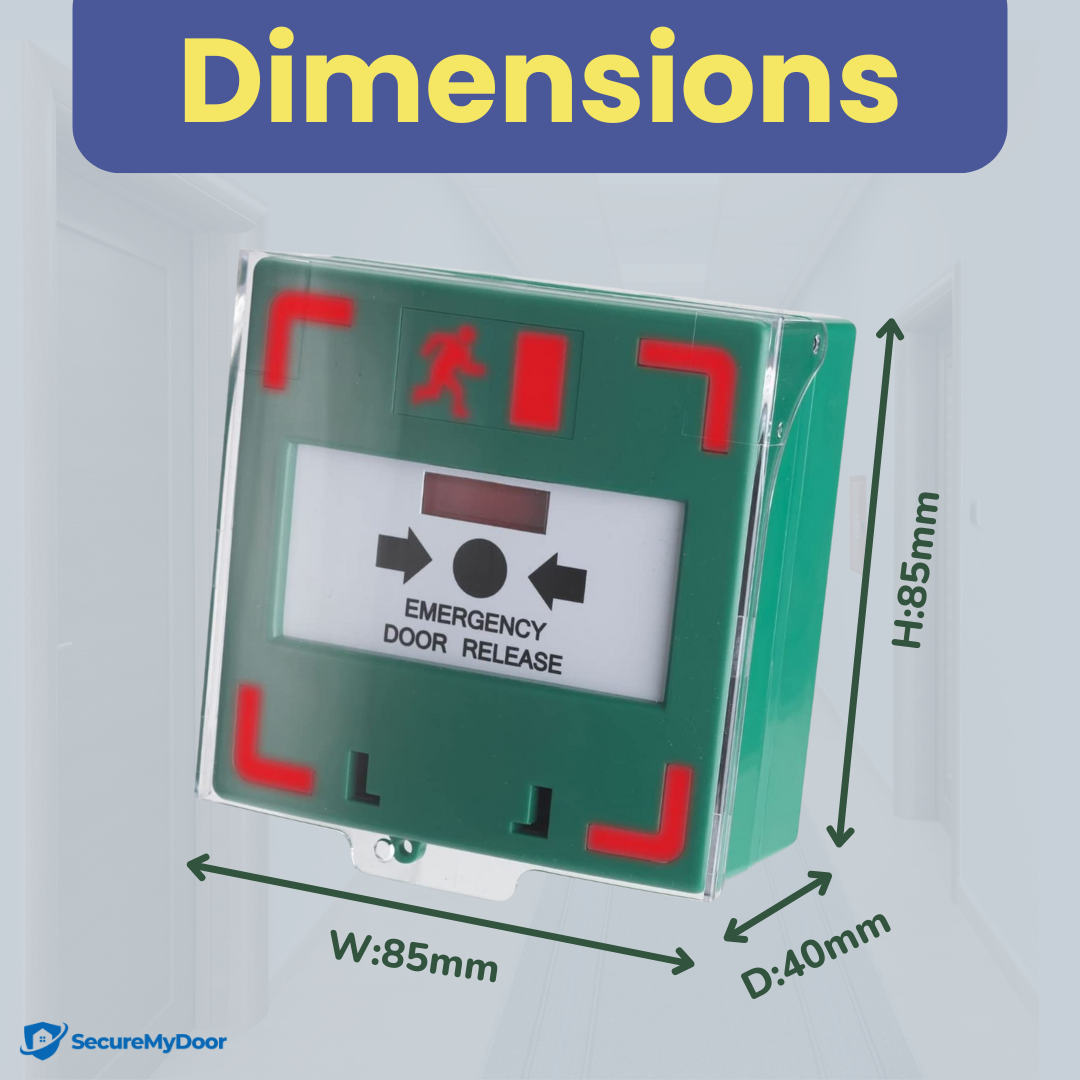 Resettable Call Point | Emergency Door Release Switch | LED Status Indicator | Surface Mount - SecureMyDoor