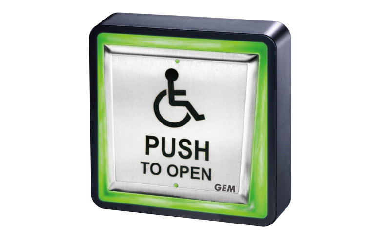 PBT-940WT – LED illuminated Wireless Exit Button