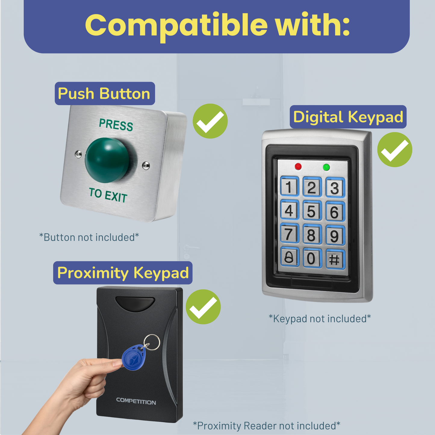 IP67 External Weatherproof Maglock with Z&L Fixing Bracket | for Access Control Door Entry or Gate Lock for Outdoor | 363KG Strong Holding Force | Fail Safe