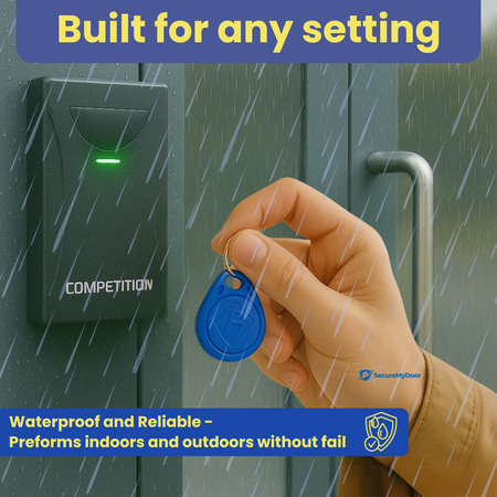 50x RFID Proximity Fobs in Blue - 125kHz Frequency - Ideal for Most Door Entry Systems - SecureMyDoor