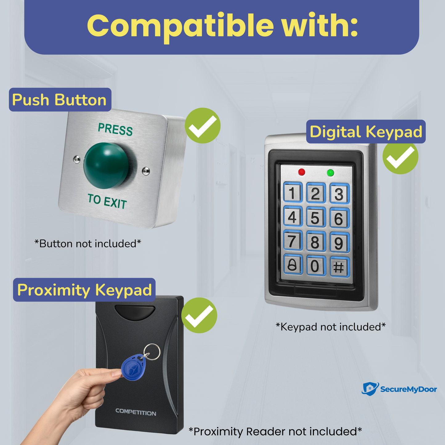 Double Door Magnetic Lock | Fail Safe | 2x 272KG Holding Force | Ideal for Access Control Systems, Building Maintenance and Installers