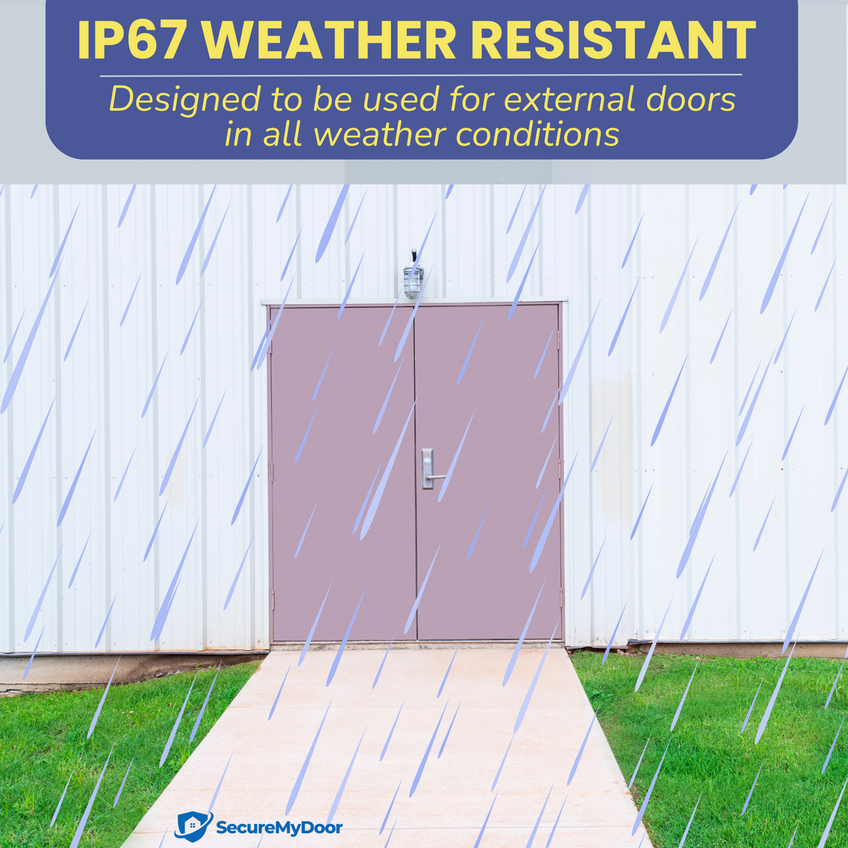 IP67 Weatherproof Maglock with Z&L Fixing Bracket | 545KG Strong Holding Force | Fail Safe Feature | for Access Control Door or Gate Magnet Lock - SecureMyDoor
