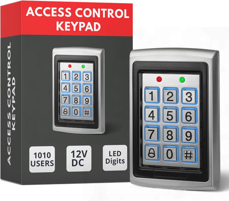 SecureMyDoor KP-500 combined proximity and keypad access control device with keypad and proximity sensor for secure entry.