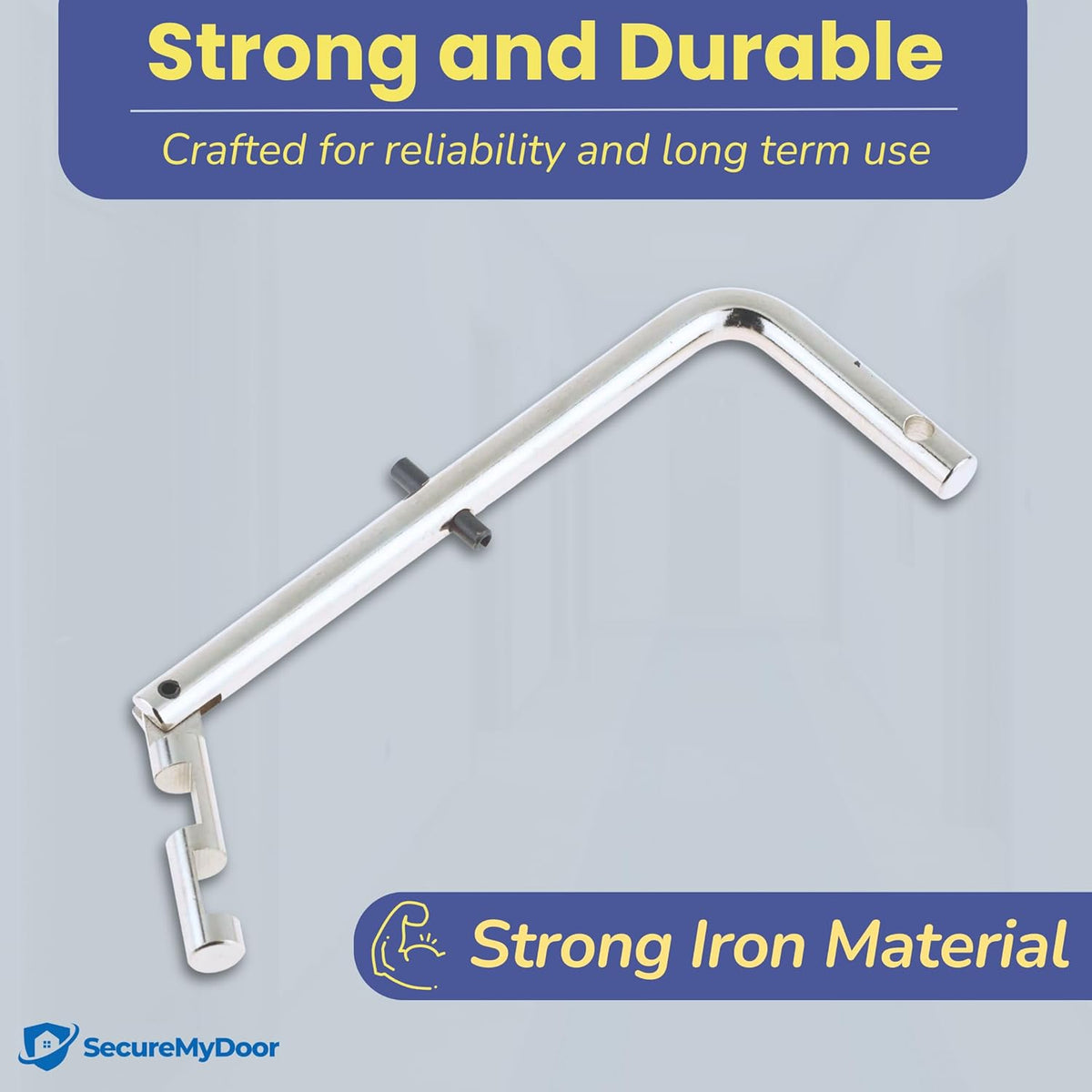 SecureMyDoor Firemans Drop Key, durable additional door equipment with a robust metal design for emergency access.
