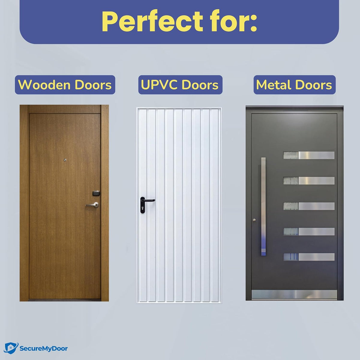 Full Door Entry Kit | Security System with Electric Maglock Lock | Proximity Keypad Entry with x10 RFID Proximity Fobs Included | Ideal for Access Control Residential & Commercial Doors - SecureMyDoor