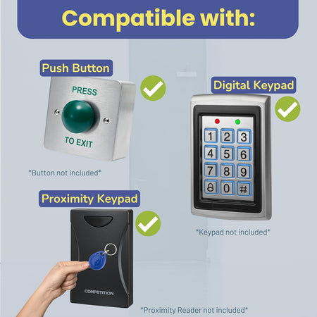 IP67 Weather Resistant External Magnetic Lock | Fail Safe Access Control Maglock | 1500lbs Holding Force | Stainless Steel | Ideal for Outdoor Use for Door or Gate - SecureMyDoor