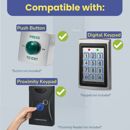 IP67 Weather Resistant External Magnetic Lock | Fail Safe Access Control Maglock | 800lbs Holding Force | Ideal for Outdoor Use | Stainless Steel Housing | Ideal for Door and Gate - SecureMyDoor