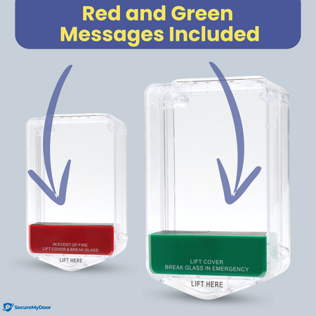 Call Point Protector Stopper with Sounder Alarm | Surface or Flush Mount | Emergency Exit Release Cover - SecureMyDoor