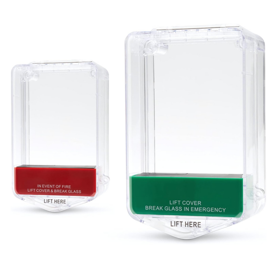 Call Point Protector Stopper with Sounder Alarm | Surface or Flush Mount | Emergency Exit Release Cover - SecureMyDoor
