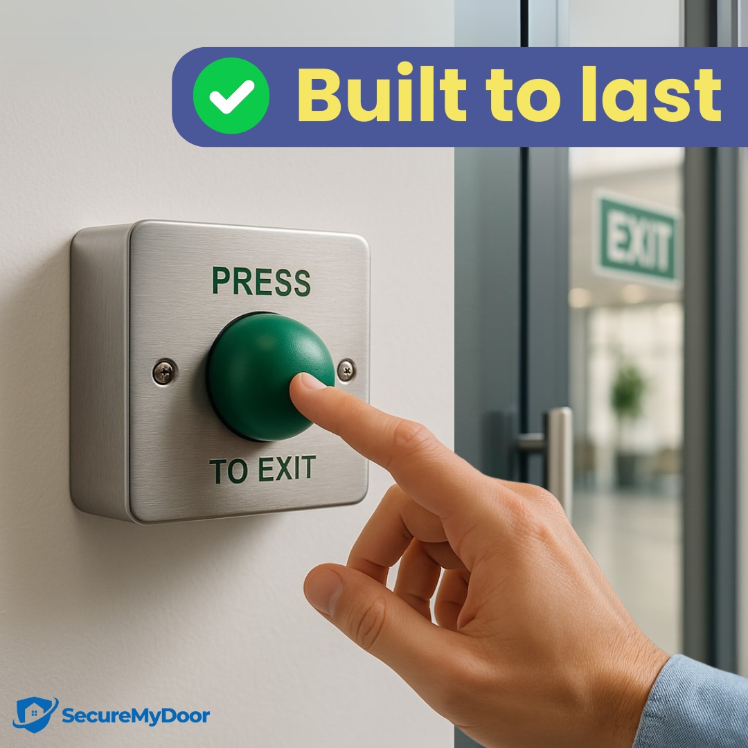 Stainless Steel 'Press To Exit' Button - Surface Mount by SecureMyDoor - SecureMyDoor