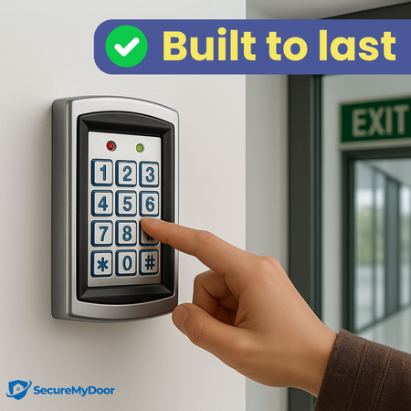 IP65 Standalone Proximity RFID Keypad | Allows Fobs & PIN Entry | Ideal for both Indoor & Outdoor Security & Access Control Systems - SecureMyDoor