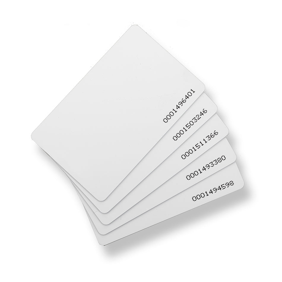 20x RFID Card in White - Token - Tag - 125kHz Proximity Key Fob - Ideal for Digital Keypad | Proximity Reader | Door Entry Access Control System - SecureMyDoor