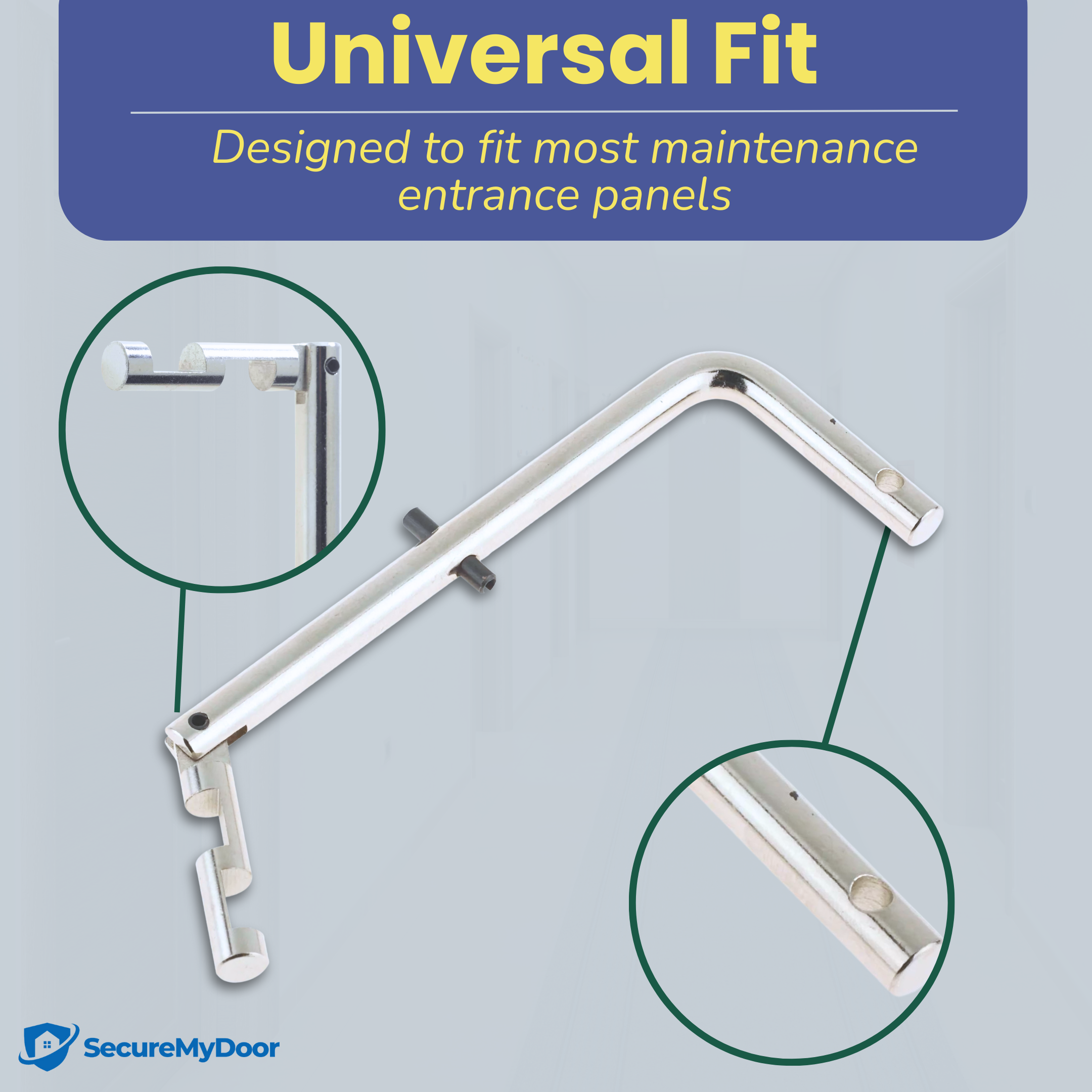 Firemans Drop Key for Fire Brigade | Universal Fit for Maintenance & Emergency Panels | Durable & Handy - Essential Tool for Emergency Services - SecureMyDoor