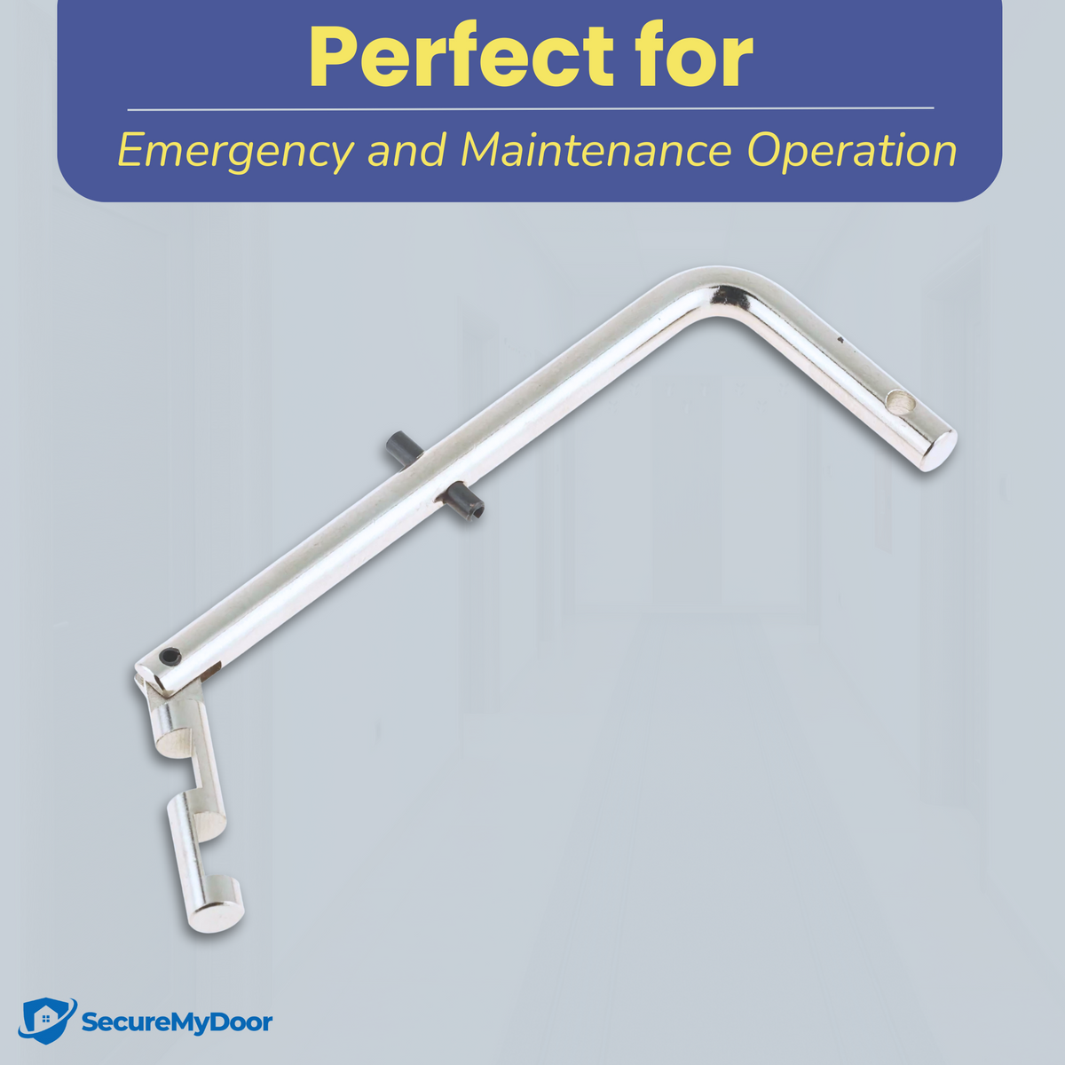 Firemans Drop Key for Fire Brigade | Universal Fit for Maintenance & Emergency Panels | Durable & Handy - Essential Tool for Emergency Services - SecureMyDoor