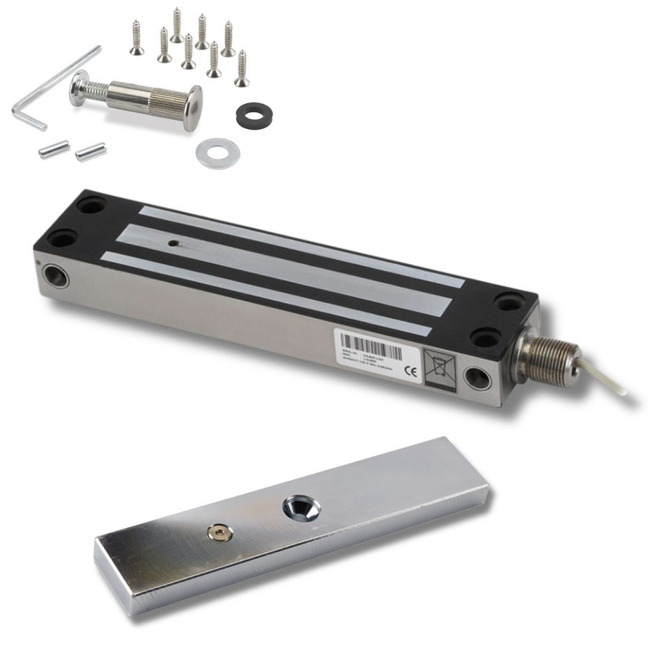 IP67 Weather Resistant External Magnetic Lock | Fail Safe Access Control Maglock | 800lbs Holding Force | Ideal for Outdoor Use | Stainless Steel Housing | Ideal for Door and Gate - SecureMyDoor