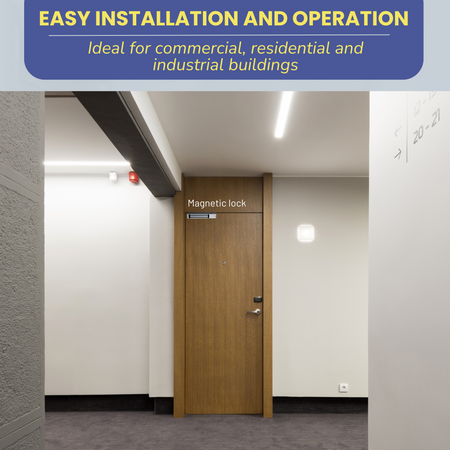 Fail-safe magnetic door lock for office security Easy Installation