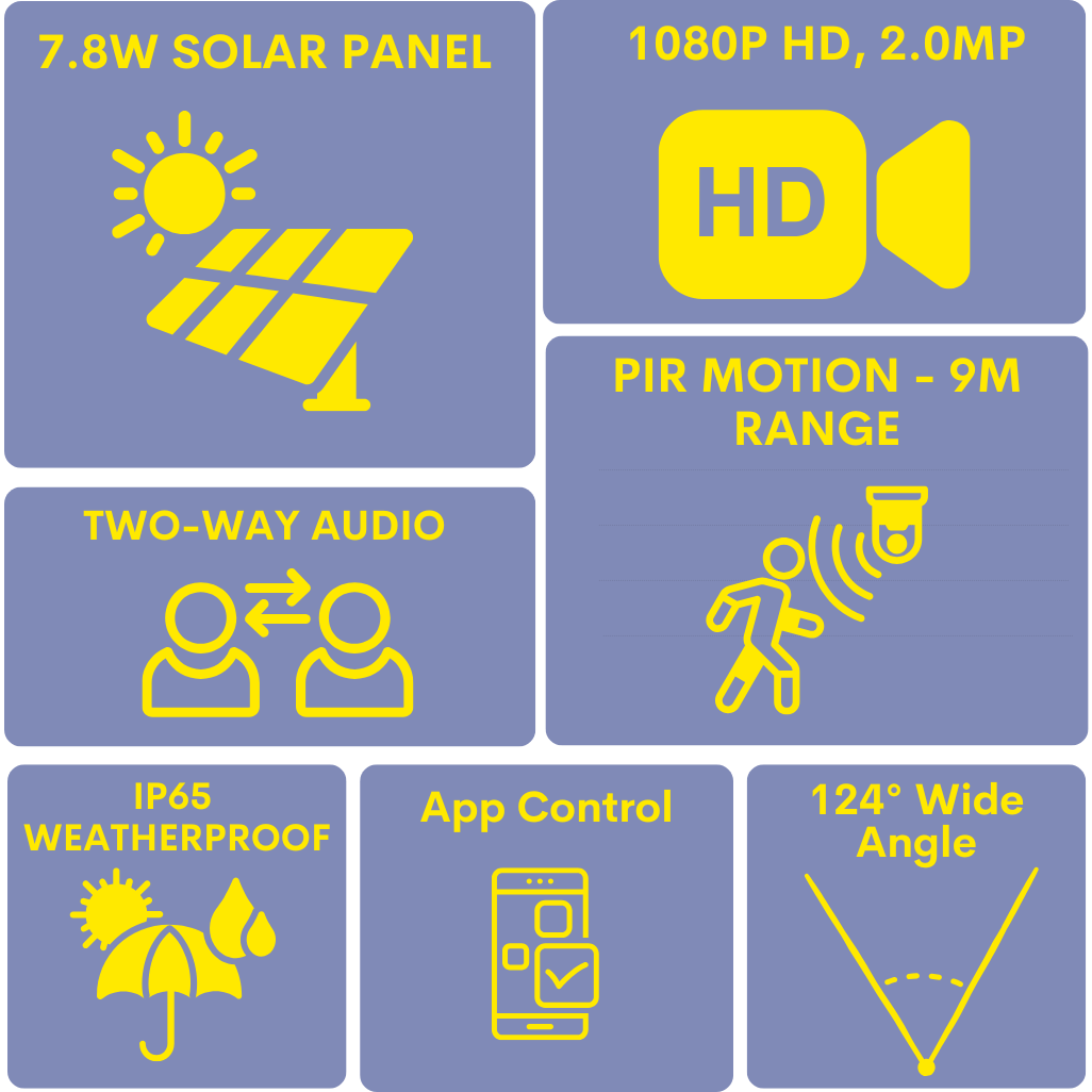 K06 solar security camera