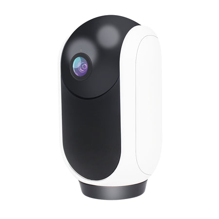 Amalock Smart Living CAM700-AT-WH auto-tracking video camera with sleek white design and advanced security features.